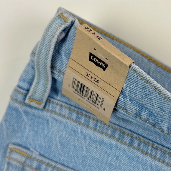 Levis 501 Original Cropped High Rise Straight Leg Womens 31x26 Button Fly Jeans - Picture 12 of 12